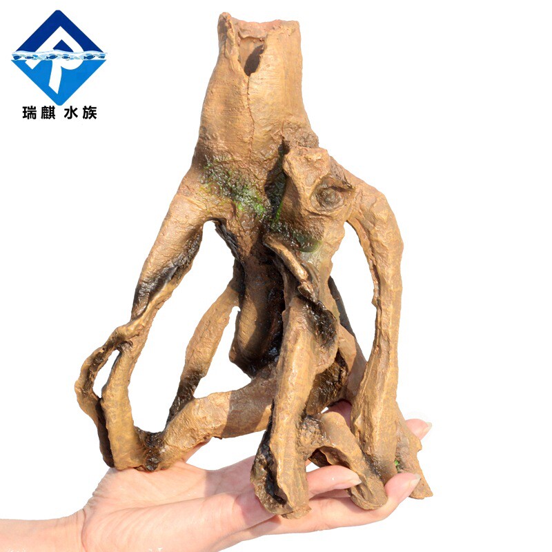 瑞麒树根创意仿真沉木树干水族鱼缸草缸装饰躲避屋爬虫爬宠箱造景