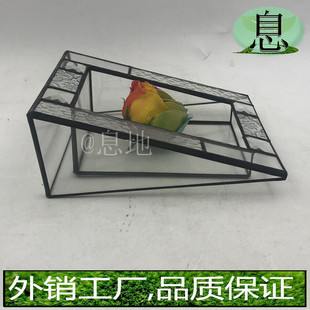 16051b花房!工厂直销几何玻璃花房多肉玻璃包邮微景观玻璃小花房