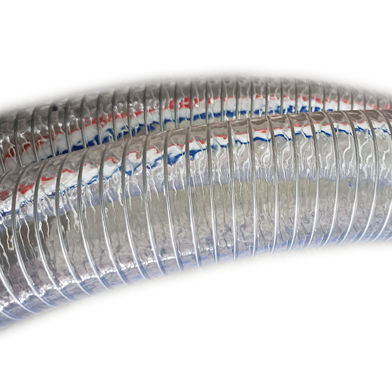 pvc钢丝管透明钢丝软管1寸1.2寸2寸3寸进pvc钢丝管螺旋水管