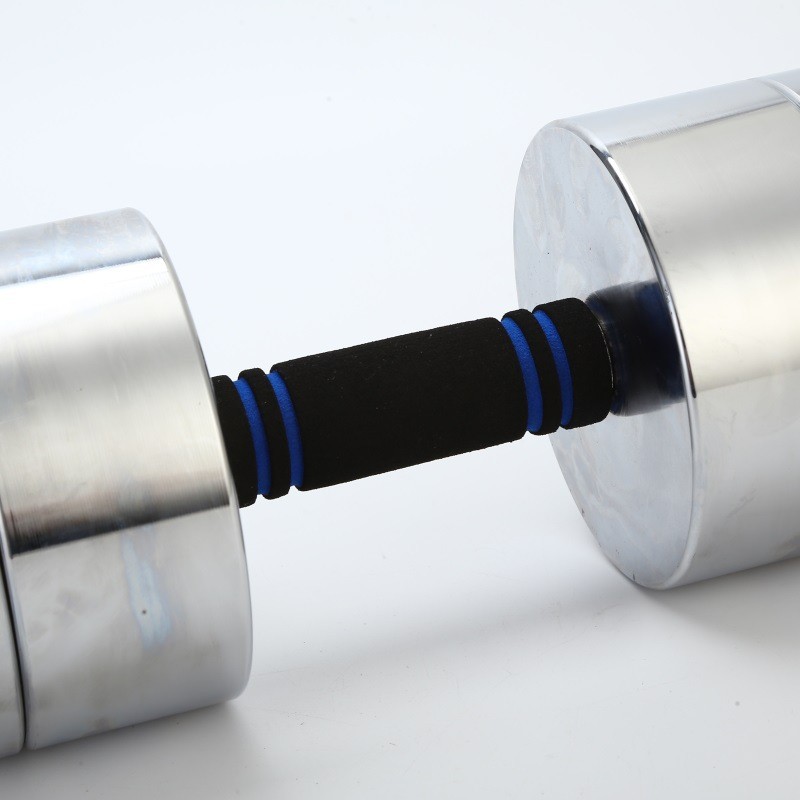 厂家直供电镀纯钢小哑铃多款家用铃重量健身器材实心亚可调节批发