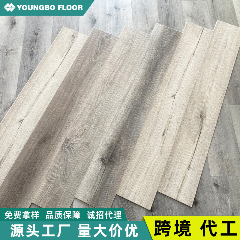 spc石塑锁扣spc地板pvc实心拼扣木纹公寓家装吸音垫防潮垫静音