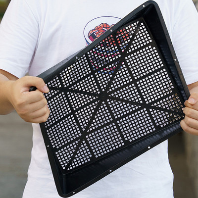 育苗正方厂家批发芽菜盘多肉蔬菜种植塑料托盘加厚育苗长方平盘盘