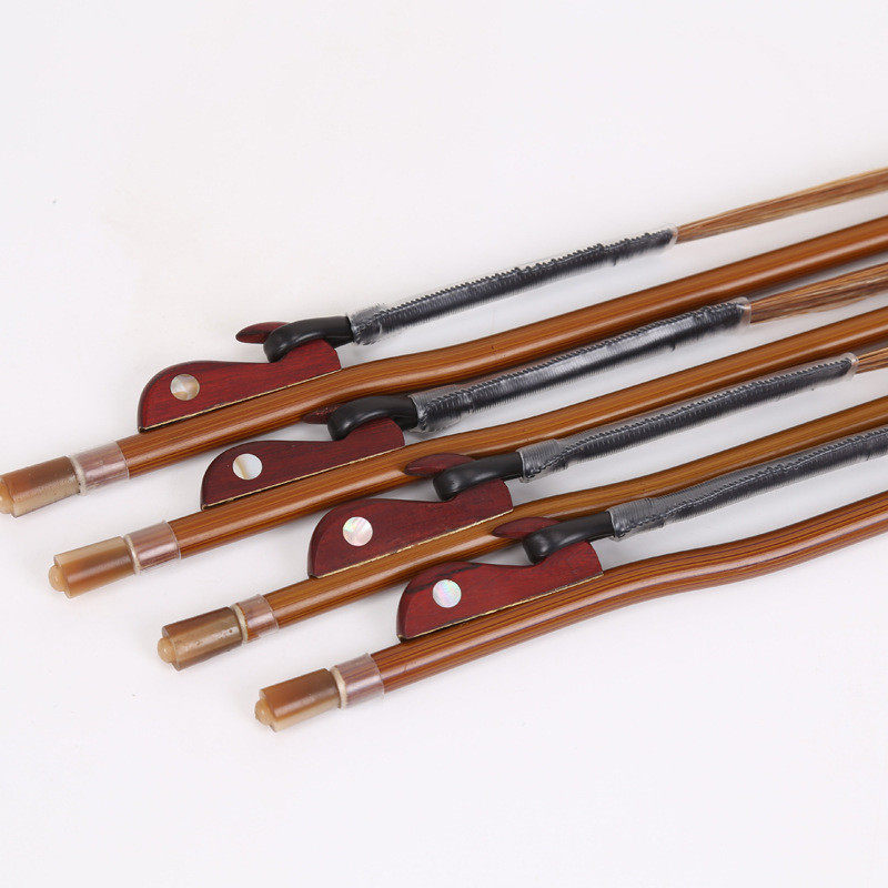 紫檀二胡弓原色棕马尾专业二胡配件琴弓二胡弓子专业弓演奏批发