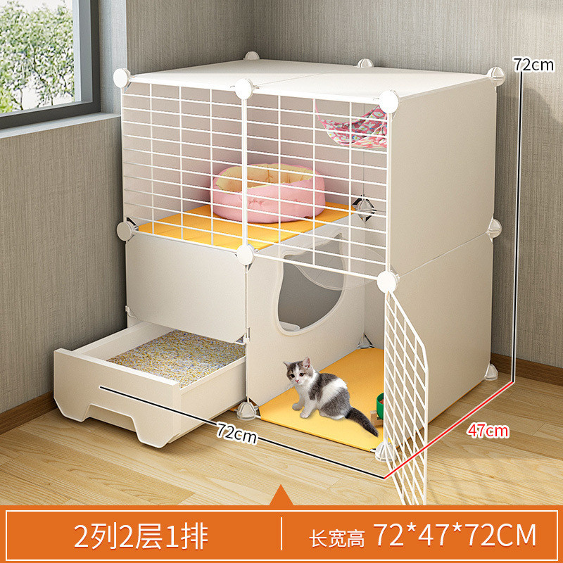 猫笼猫猫砂盆一体猫窝厕带厕所猫屋不占地小户型家用室内猫咪笼子