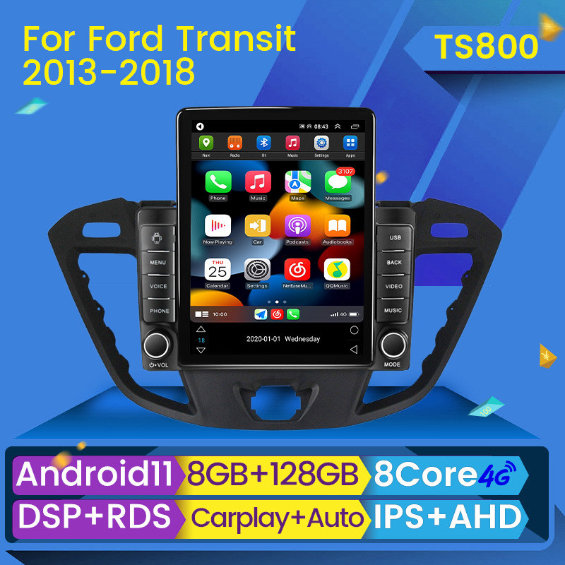 适用于福特全顺FordTransit竖屏车载安卓导航仪carplay石碑机