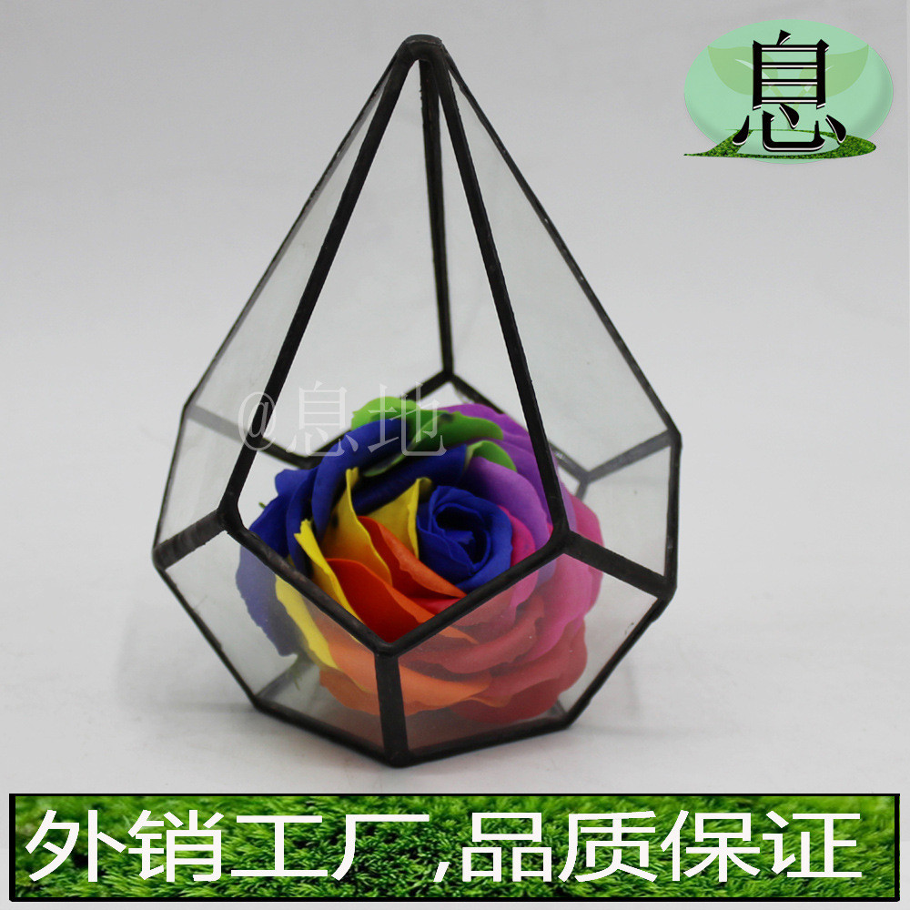 16010c包邮暖房直销几何多肉玻璃花房工艺品工厂花盆微景观玻璃瓶