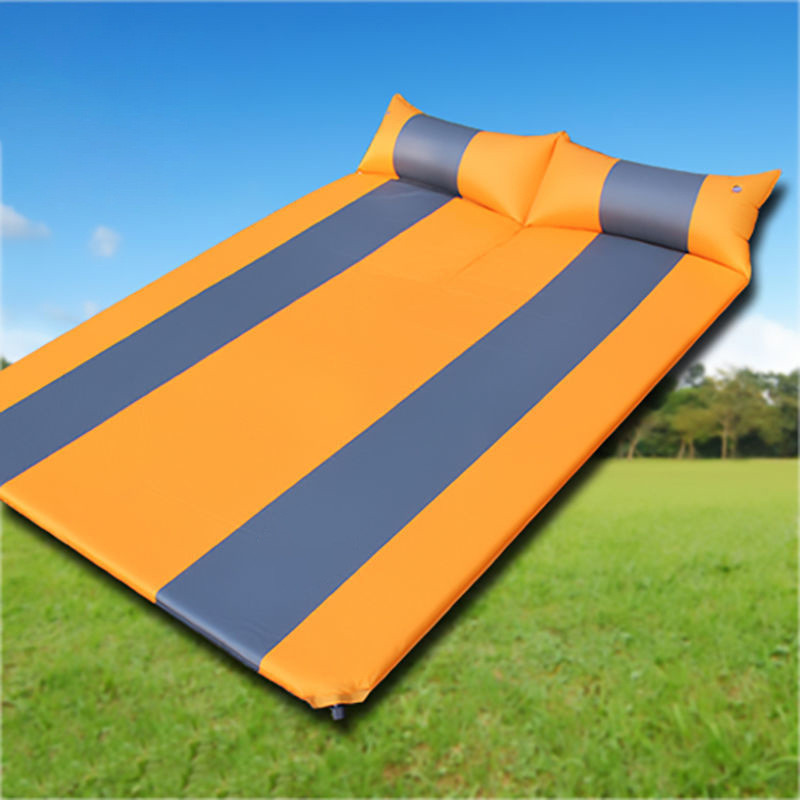 双人自动充气垫便携带枕防潮垫软垫户外露营帐篷加宽加厚