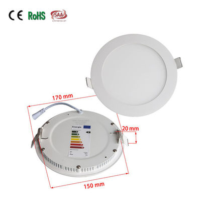 热销可供应出口led嵌入式面板灯12w柔和侧发光圆形面板小灯高亮光
