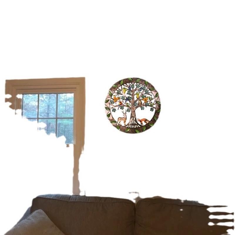 复活节金属铁艺麋鹿猫头鹰装饰阳台户外墙面酒吧花园布置挂件