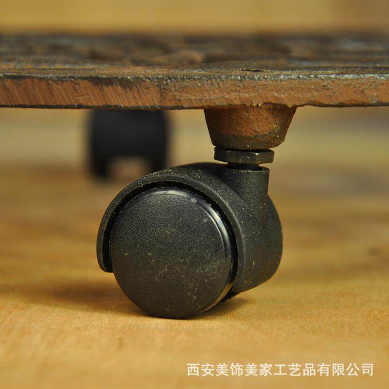 托带铁轮托移动托盘底铸轮子托盘花盆托园艺园林资材耐用坚固欧式