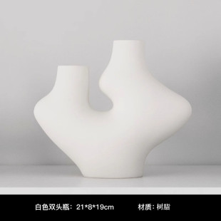 摆件艺术高级感小众现代奶油风客厅电视柜轻奢开放格家居软装饰品