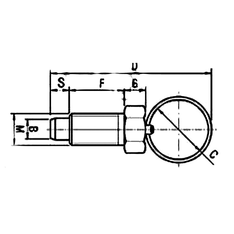 热销复位型粗牙细牙厂家销旋钮柱塞弹簧销拨拉销定位销拉环分度现