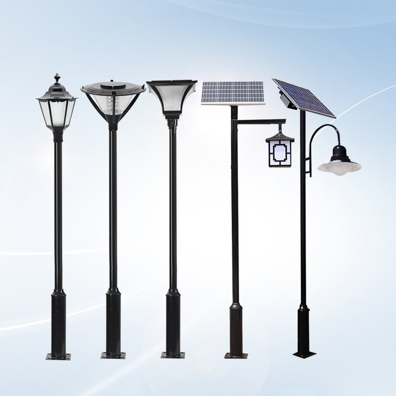 3米3.5米广场铝型材景观灯公园灯小区户外7字太阳能庭院灯led路灯