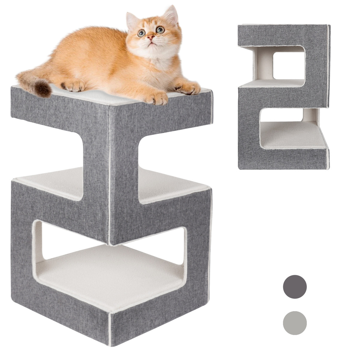 猫窝猫房子别墅多层大空间防水可拆卸毛毡宠物窝新品通用猫抓