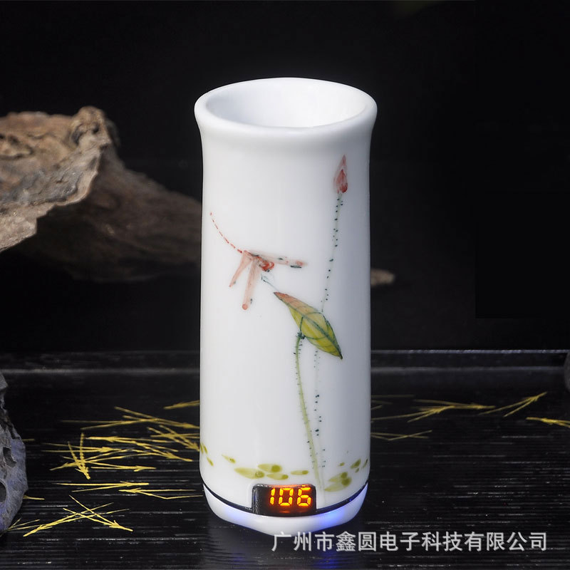可调温美学高级感香炉便携式充电手持品香炉沉香陶瓷电熏炉新中式