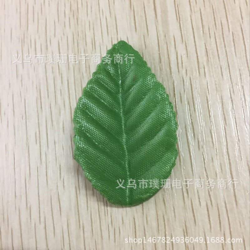 丝网绢布叶子玫瑰花假叶片仿真花配饰材料其它配件用品批发