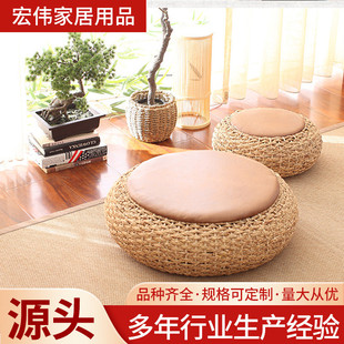 手工藤编蒲团坐垫窗坐垫禅修打坐垫加厚圆形坐垫
