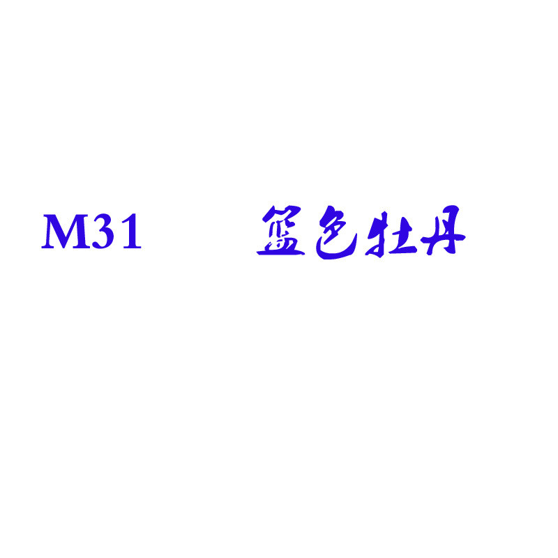 m31蓝花开富贵十字绣2024新款线绣玄关简约现代小件自己客厅代发