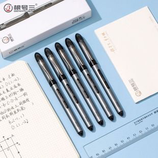 根号三弹性中性笔N22黑色速干0.5全针管内三角学生减压刷题笔