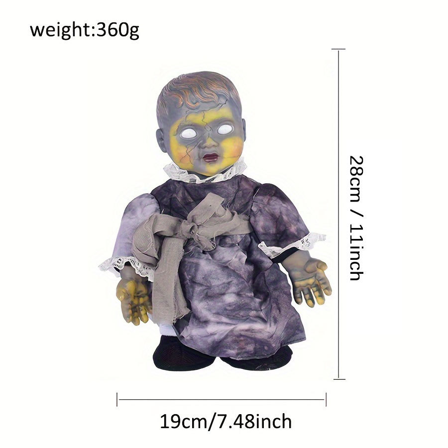 万圣节装饰走路鬼屋声控感应发光酒吧娃娃场景布置陈列