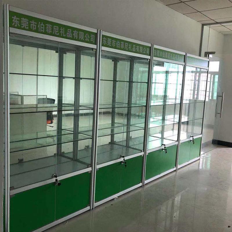 钛合金钢化玻璃展示柜玻璃展柜展柜样品陈列柜展示架商场批发