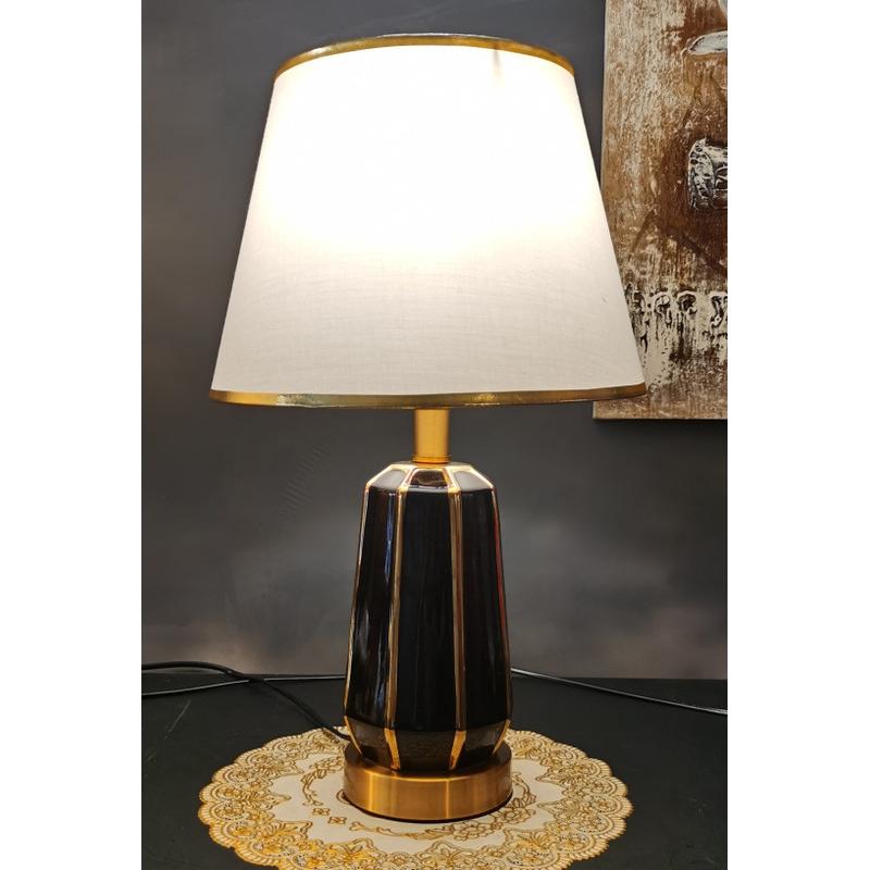 美式新中式轻奢客厅卧室家用简约现代创意北欧陶瓷装饰台灯床头灯