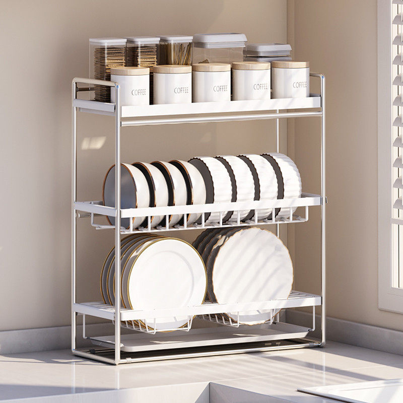 不锈钢厨房置物架碗架沥水架壁挂墙上多层置物架碗盘碗碟收纳架子,厨房/烹饪用具,碗架,淘宝优惠券,粉丝福利购,淘宝优惠卷