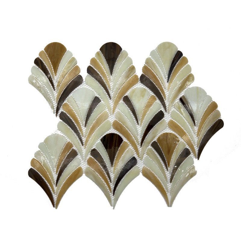 艺术渐变马赛克玄关卫生间浴室彩色玻璃装饰画客厅电视背景墙餐厅