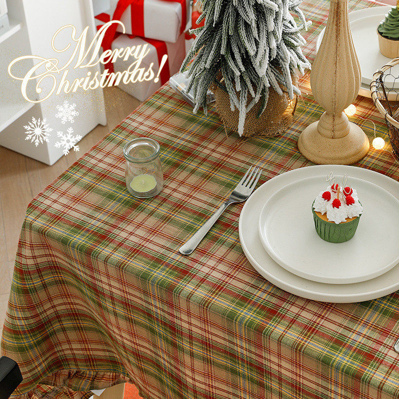 wm9a圣诞风主题桌布结婚红色格子美式新年台布茶几圣诞节主题餐桌,鲜花速递/花卉仿真/绿植园艺,割草机/草坪机,淘宝优惠券,粉丝福利购,淘宝优惠卷