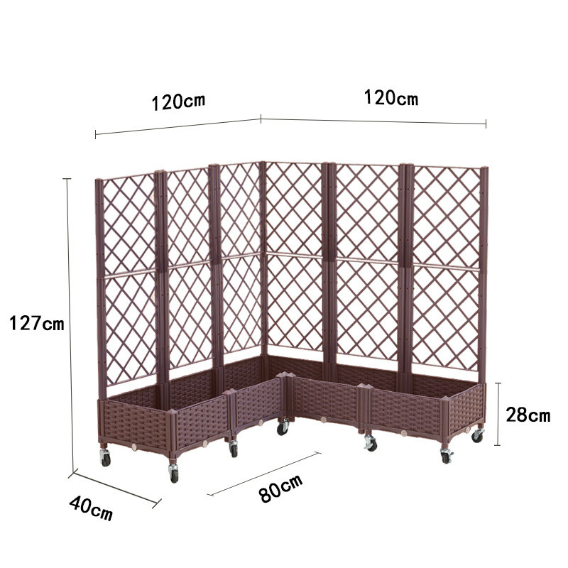 种菜家庭阳台长方形塑料专用蔬菜种植箱花盆新款特大花箱栅栏
