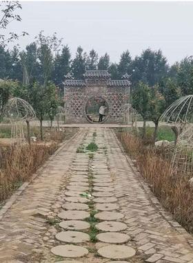 石雕旧石器民间磨盘圆盘铺路地石景区园林铺路石磨盘老石头磨盘