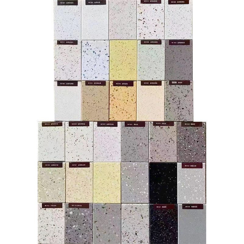 工厂供应人造仿大气支持工程窗台石厨房台面酒楼台面板石英石优雅