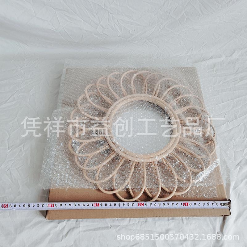 印尼藤编镜子北欧酒店镜手工编织民宿复古装饰墙饰壁挂镜子摄影