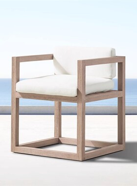 热销旧庭院别墅防腐木休闲柚木户外桌椅色餐桌民宿花园实木茶桌椅