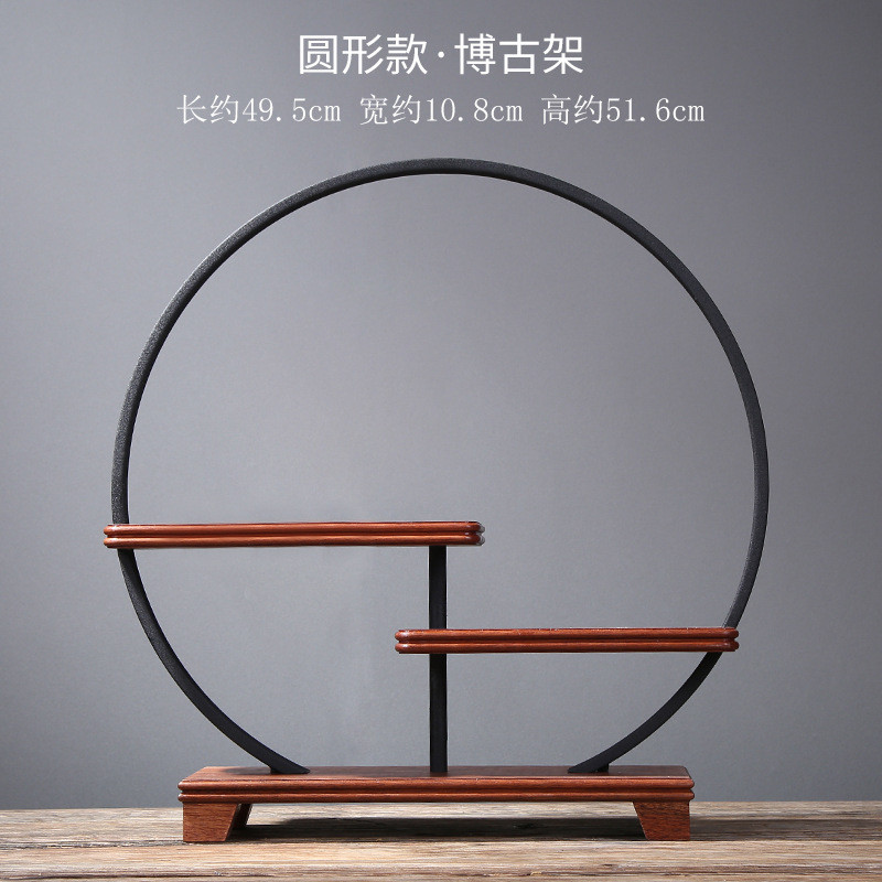 简约现代玄关博古架置物架屏风客厅多宝阁展示架书架茶壶茶具摆件