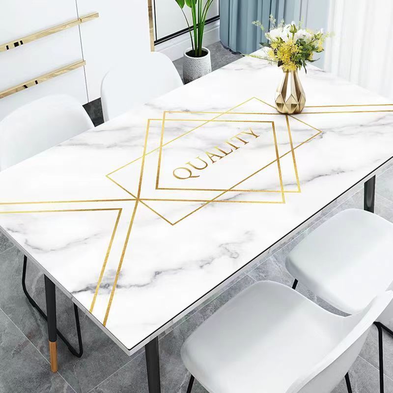 皮革桌垫防水防油餐桌垫北欧风隔热垫茶几垫防烫方形免洗可擦桌布