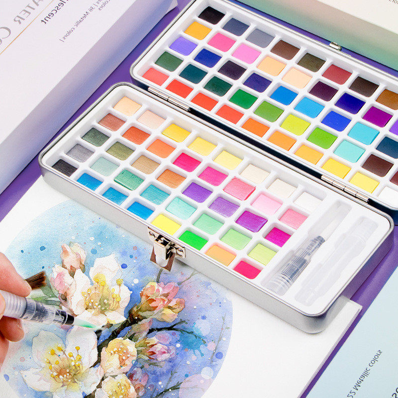 新款固体水彩颜料50色72色90色便携式珠光荧光美甲颜料套装,畜牧/养殖物资,特种养殖设备,淘宝优惠券,粉丝福利购,淘宝优惠卷