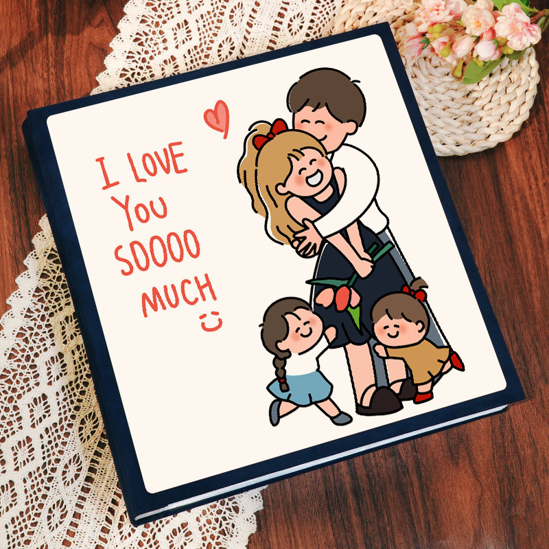 混合相册本纪念册宝宝相册相簿水晶收纳本6寸大容量尺寸打印照片