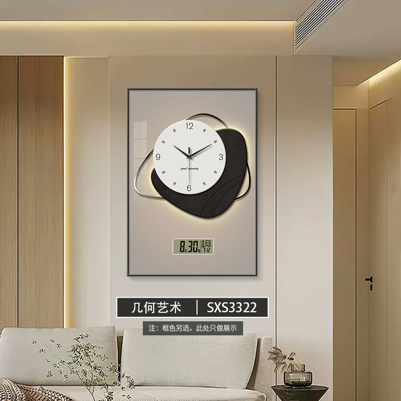 电箱时钟电表箱装饰画钟表客厅沙发背景墙高级感餐厅盖板遮挡挂画