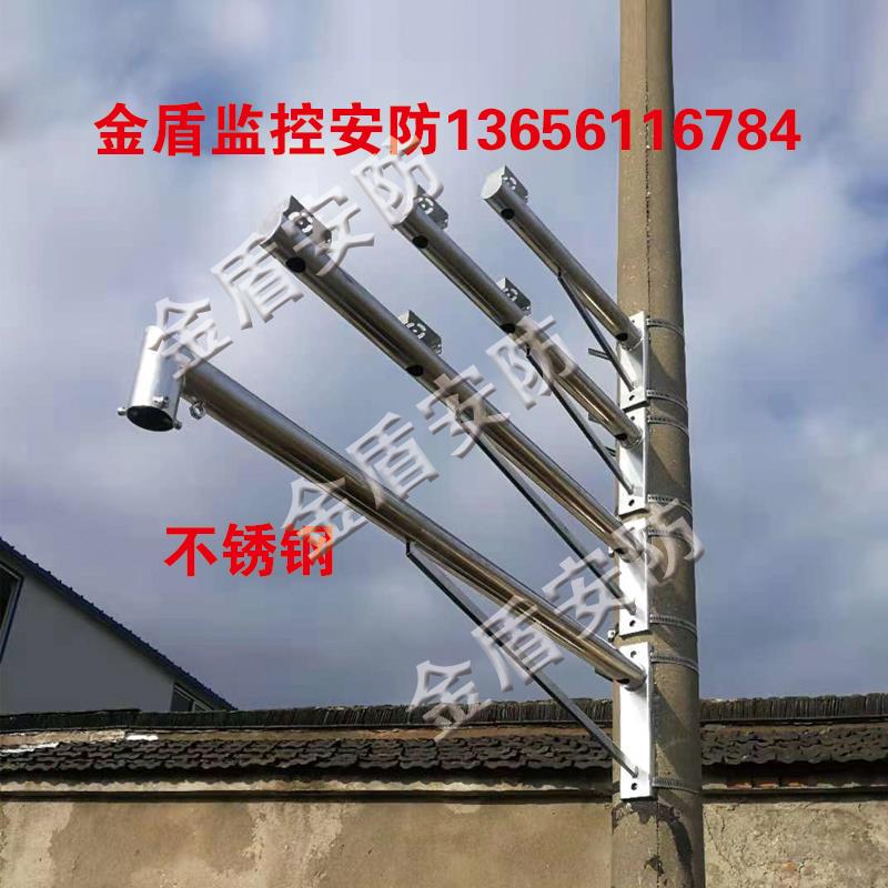 新疆内蒙包邮户室外加长抱电线路灯水泥借杆摄像头机墙壁装监控立