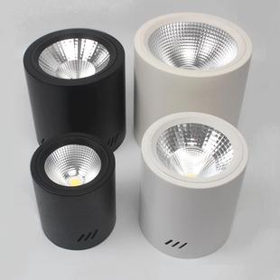 筒灯30w50wled筒灯cob明装 车站厂房商场餐厅照明吸顶吊线明装 筒灯