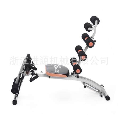 六合一有氧收腹机挺腰机仰卧起坐健腹器家用多功能健身器材批发