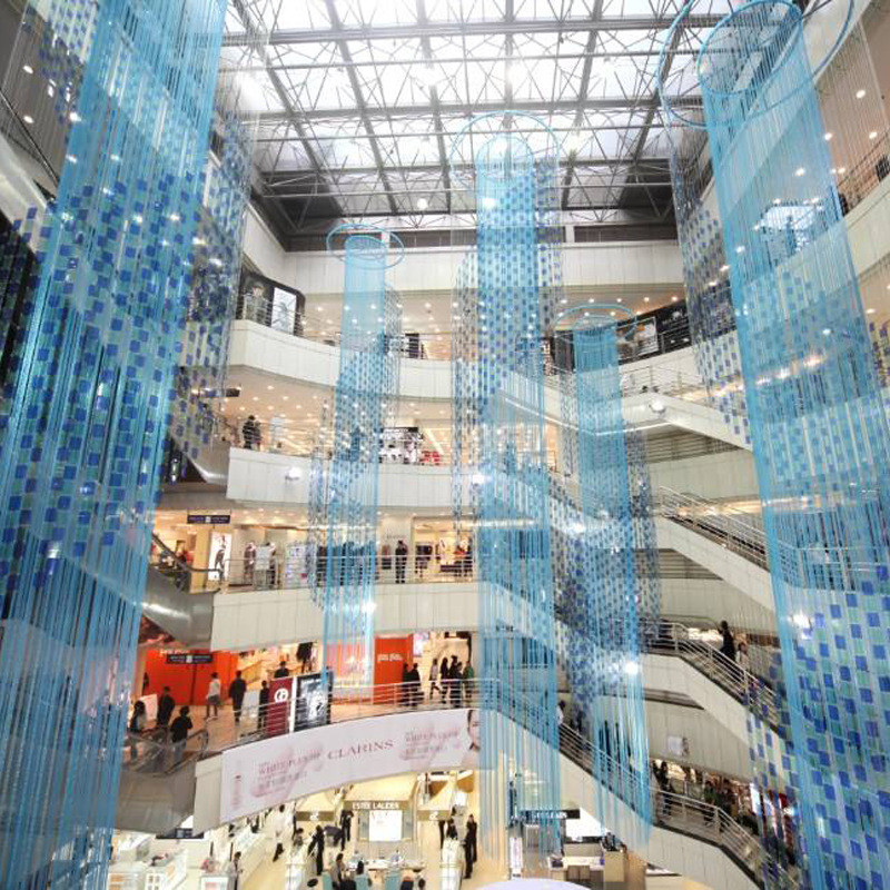 批发线帘10米加密加长定制商场中厅吊饰流苏酒店婚礼舞台装饰线帘