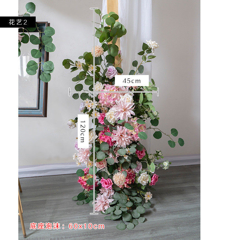 田园风格拱门装饰仿花艺拱门套装商业店铺橱窗装饰婚礼摄影花艺
