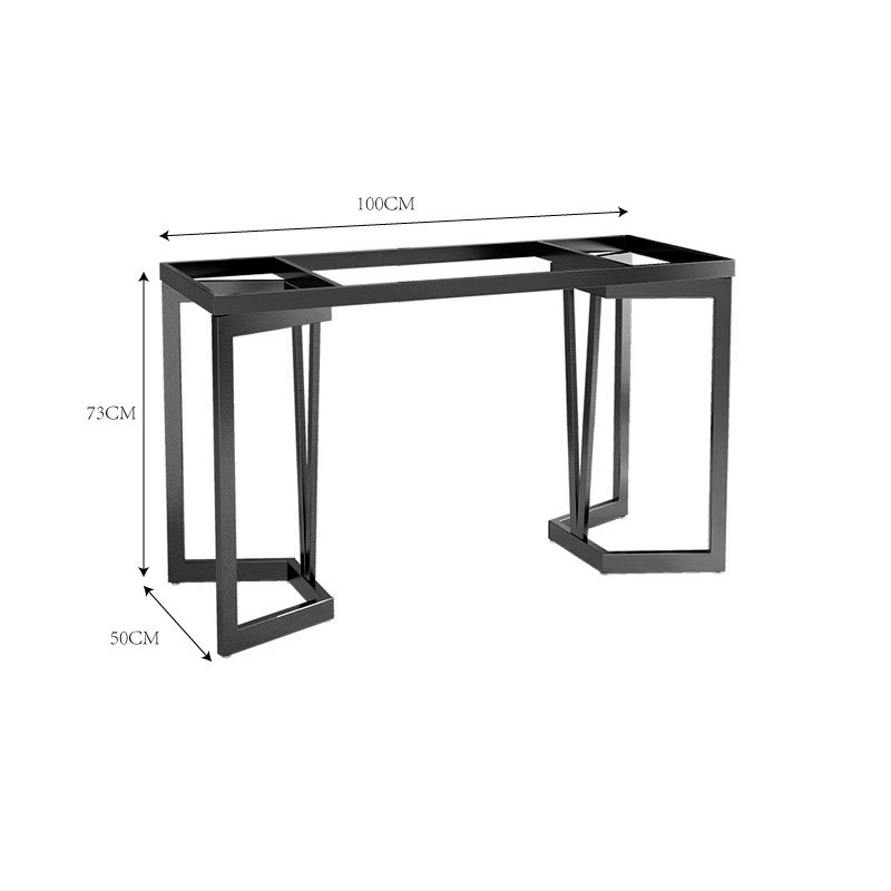 现货桌腿支架岩板餐桌腿大理石轻奢不锈钢桌脚大板桌架办公桌支架