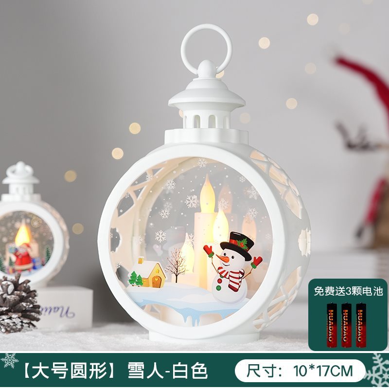 y^桌面小房子发光雪屋摆件家居饰品道具场景布置圣诞节微缩景观发