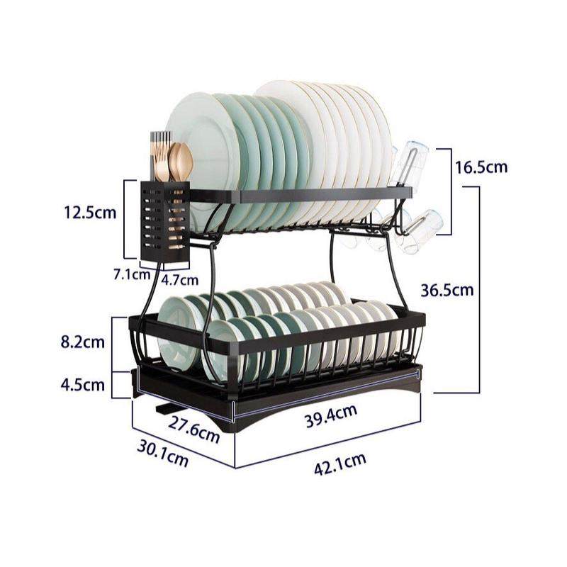 不锈钢碗碟沥水架厨房置物架双层台面放碗筷碗碟收纳盒家用碗碟架,畜牧/养殖物资,特种养殖设备,淘宝优惠券,粉丝福利购,淘宝优惠卷
