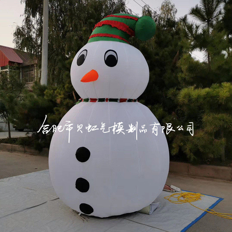圣诞节装扮派对大型楼顶圣诞老人雪人充气爬墙气模