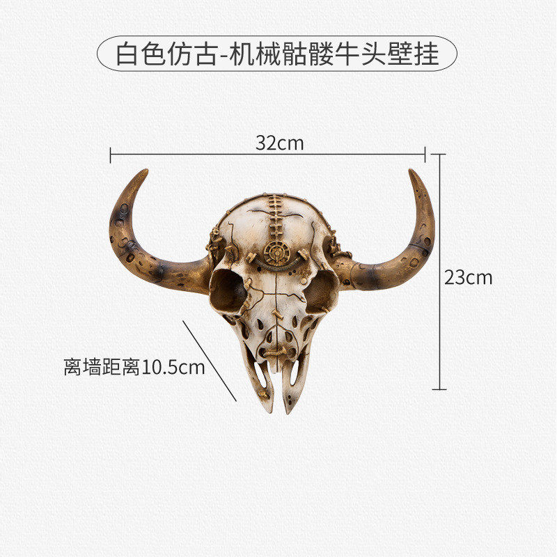 挂件款牛头树脂热复古创意家居客厅玄关工艺品壁饰节日装饰品,家居饰品,壁饰,淘宝优惠券,粉丝福利购,淘宝优惠卷