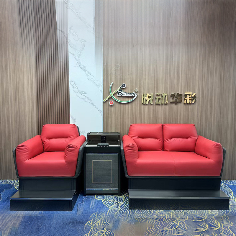 高档球厅轻奢观球卡座 2/3人位台球沙发卡座 比赛看球休闲沙发椅